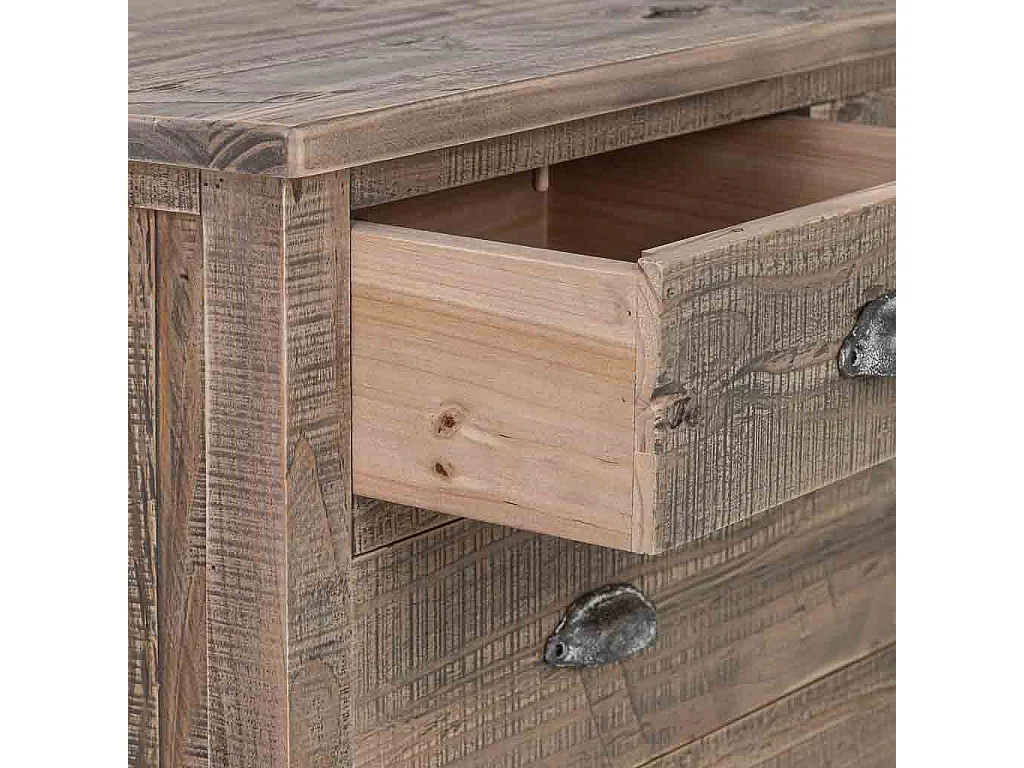 Cassettone in legno marrone 90x40x100h cm