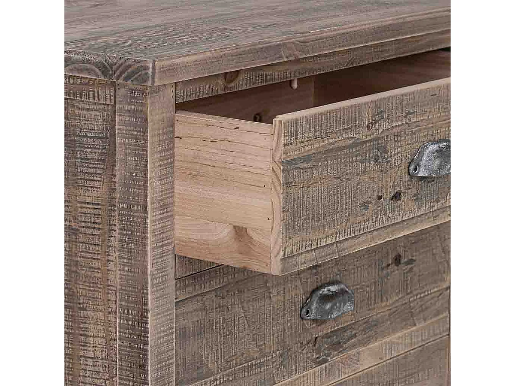 Cassettiera in legno marrone 65x40x103,5h cm