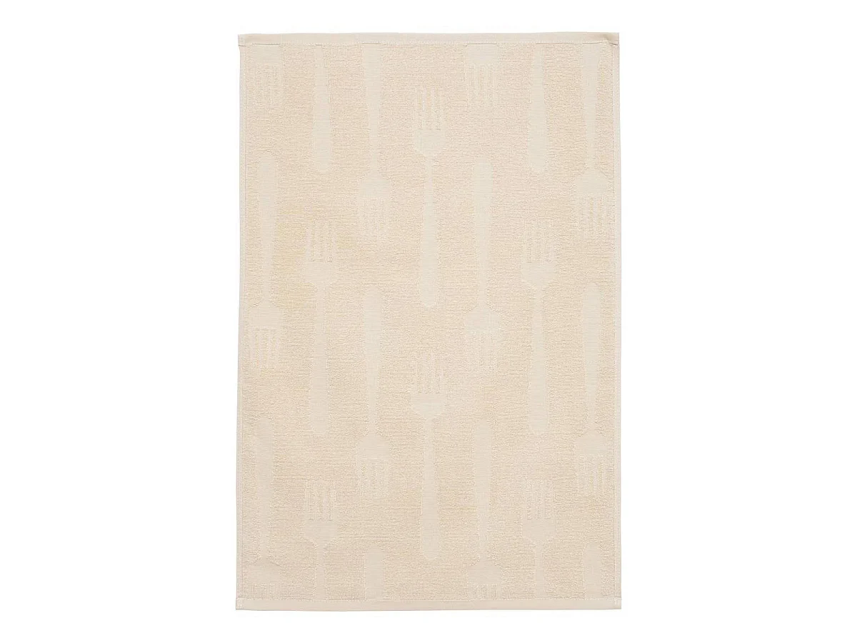 Lot de 2 Torchons de Cuisine "Terry" 45x70cm Beige