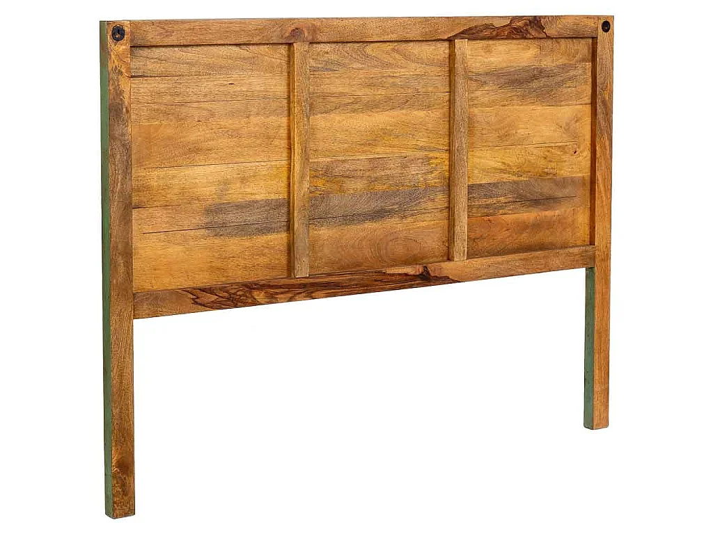 Tête de lit artisanale en bois vert 160 x 3 x 120 cm (h)