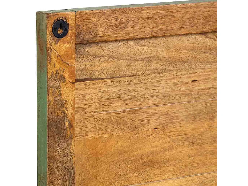 Tête de lit artisanale en bois vert 160 x 3 x 120 cm (h)