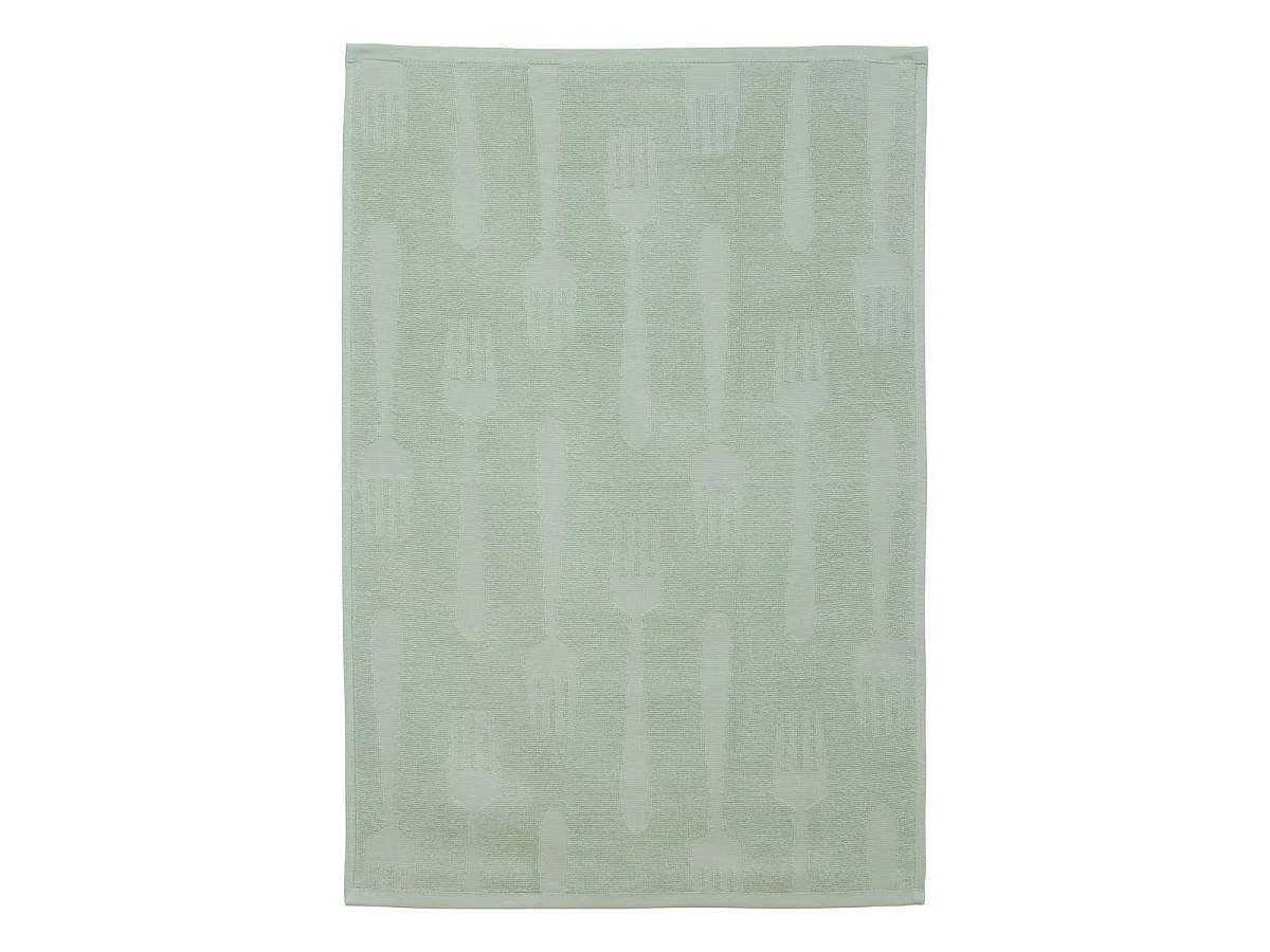 Lot de 2 Torchons de Cuisine "Terry" 45x70cm Vert Céladon