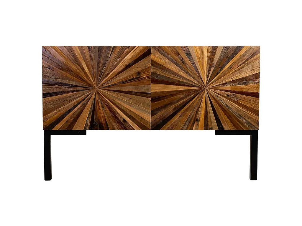 Tête de lit en bois recyclé brun 160 x 7 x 100 cm