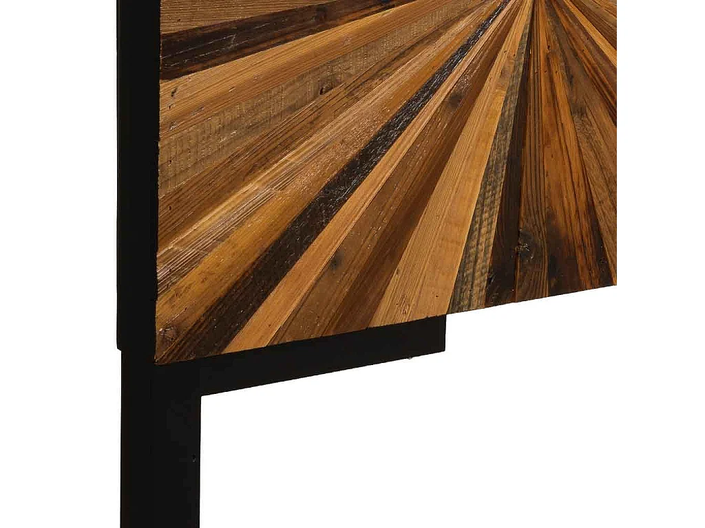Tête de lit en bois recyclé brun 160 x 7 x 100 cm