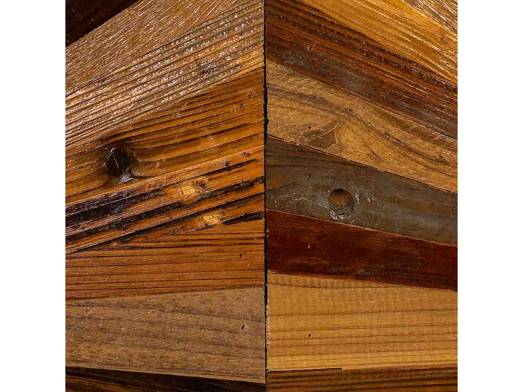 Tête de lit en bois recyclé brun 160 x 7 x 100 cm