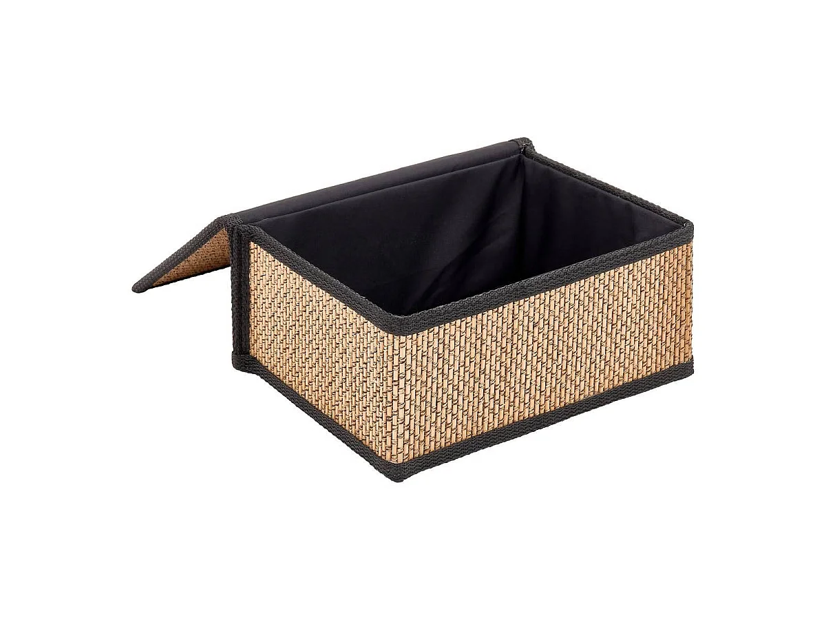 Lot de 3 Boîtes en Bambou "Stemy" 32cm Noir