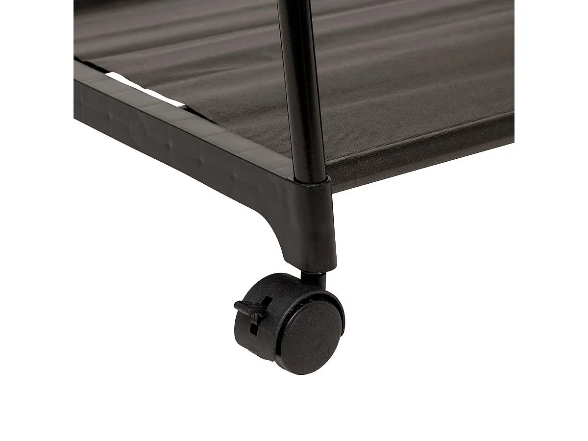 Portant à Vêtements Avec 2 Étagères "Intissa" 156cm Noir