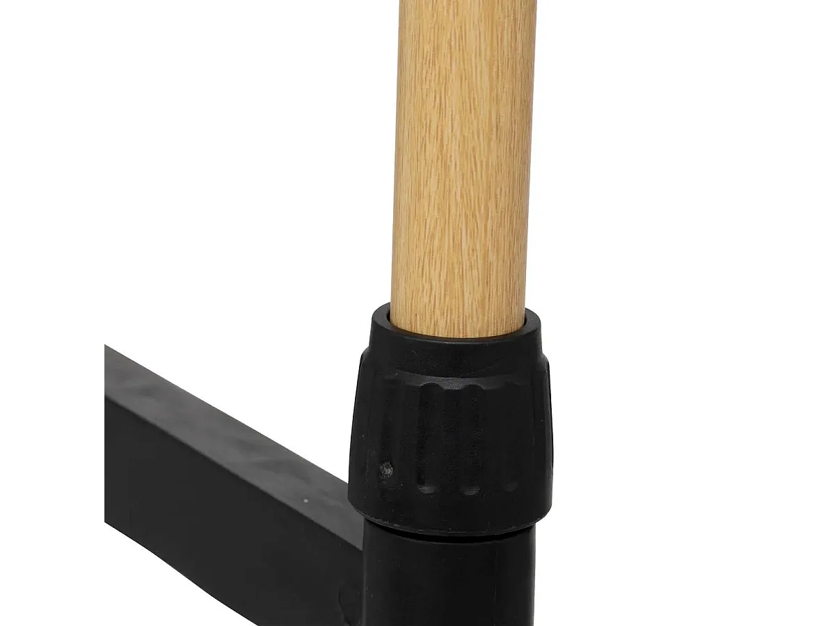 Portant à Vêtements Double en Inox "Woody" 165cm Noir