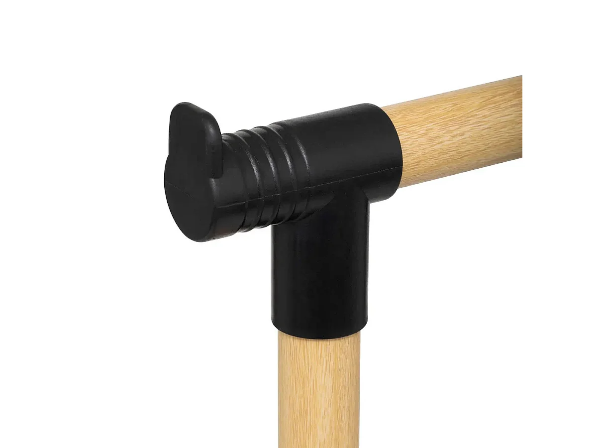 Portant à Vêtements Double en Inox "Woody" 165cm Noir