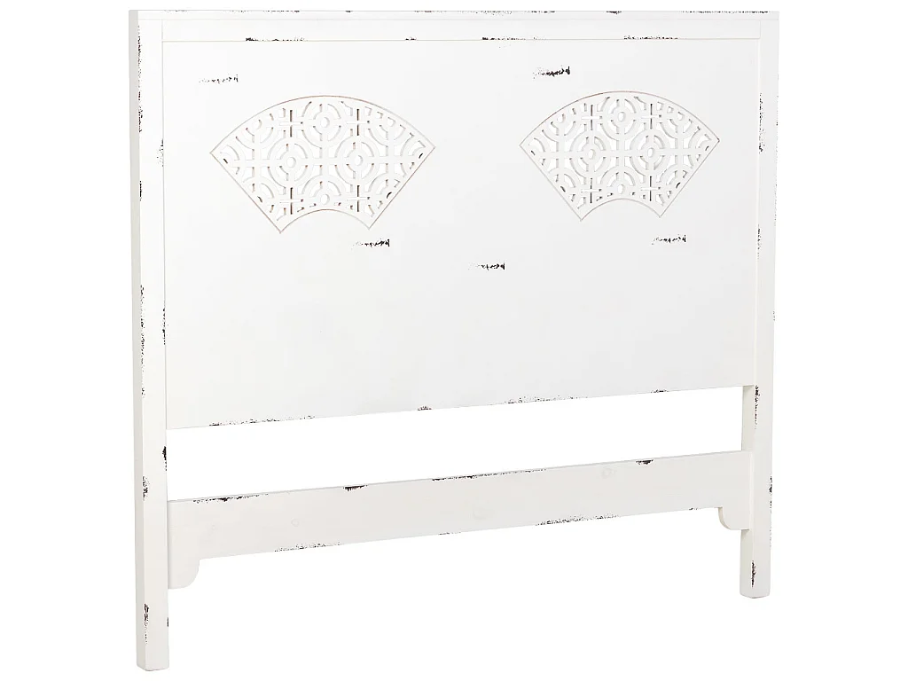 Tête de lit en bois blanc 150x5x130