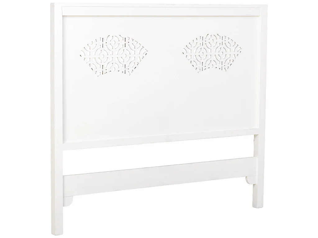 Tête de lit en bois blanc 150x5x130