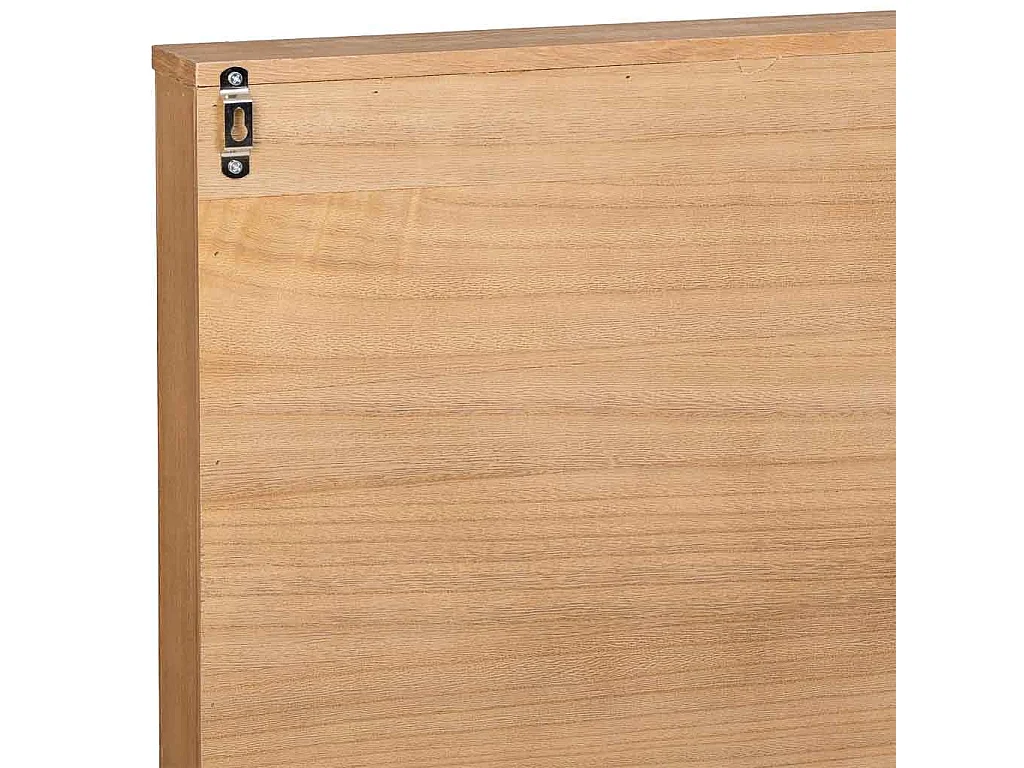 Tête de lit en bois marron 160x07x100