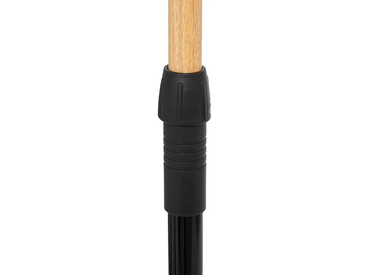 Portant à Vêtements Extensible "Effet Bois" 166cm Noir