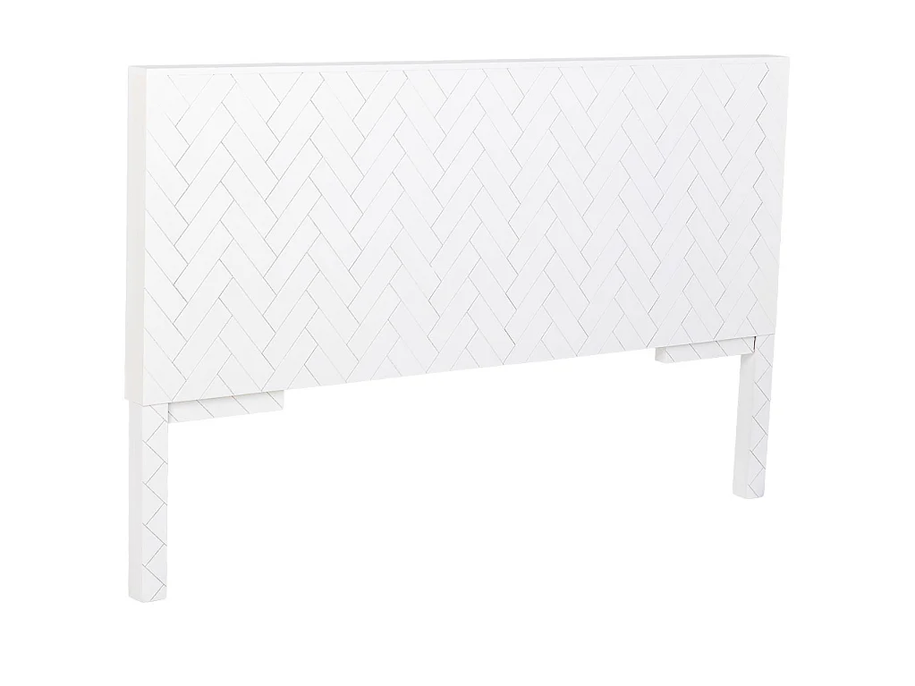Tête de lit en bois blanc 160x07x100