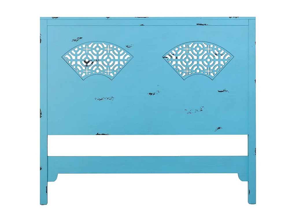 Tête de lit en bois bleu 150x5x130