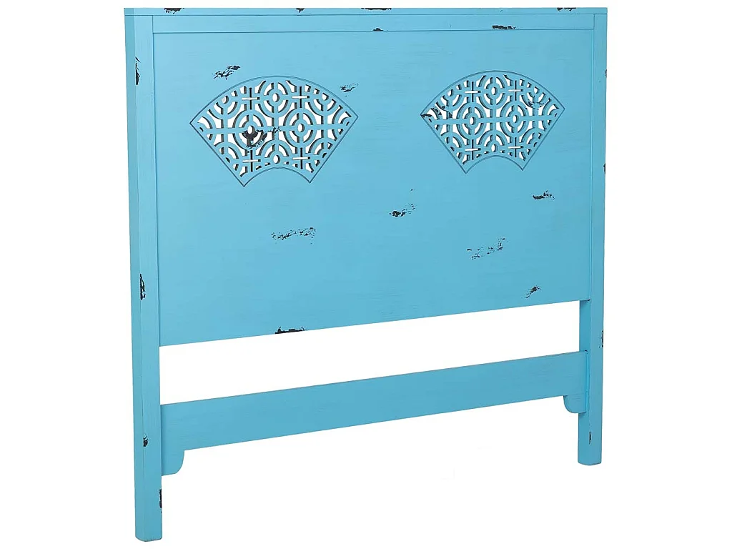 Tête de lit en bois bleu 150x5x130