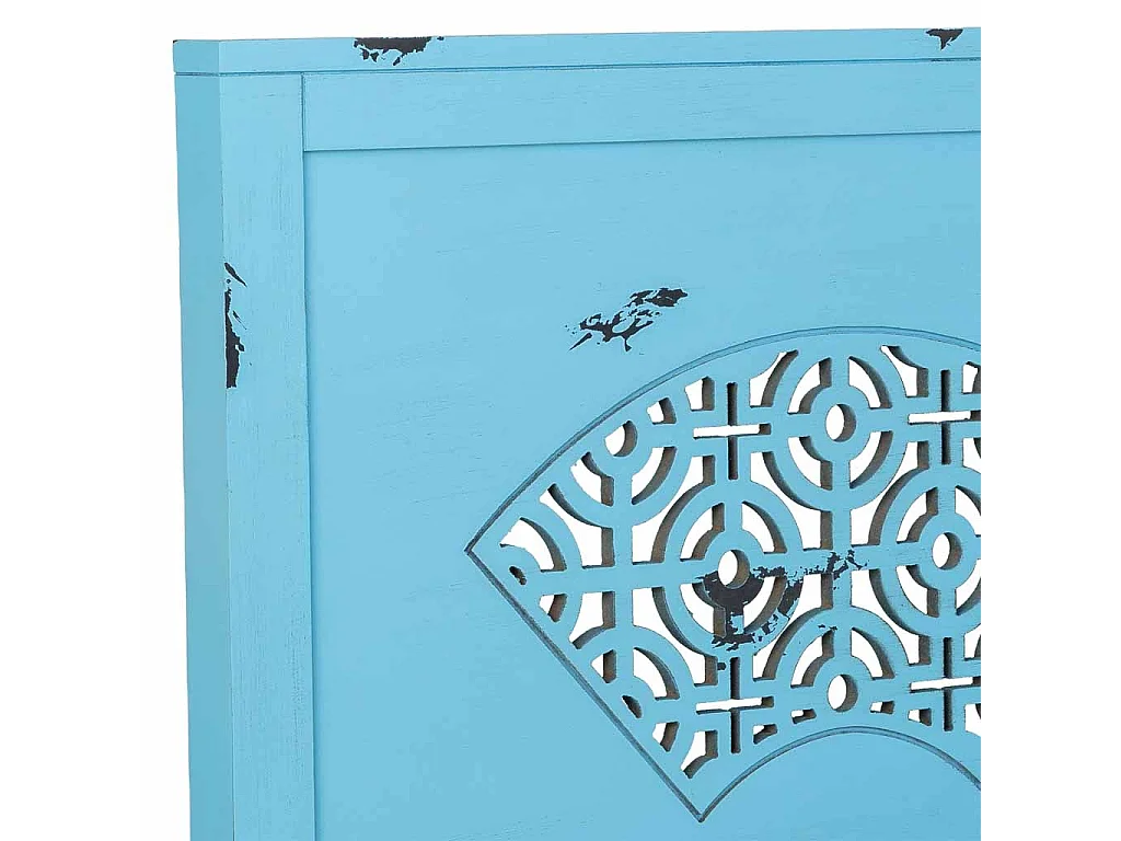 Tête de lit en bois bleu 150x5x130