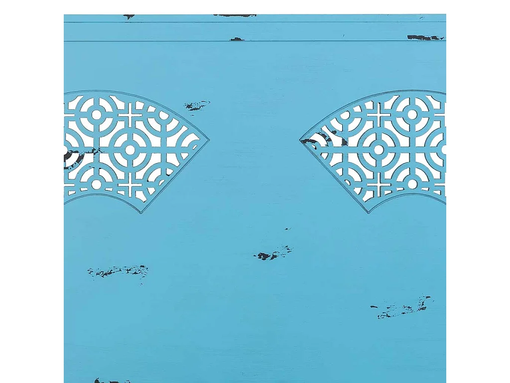 Tête de lit en bois bleu 150x5x130