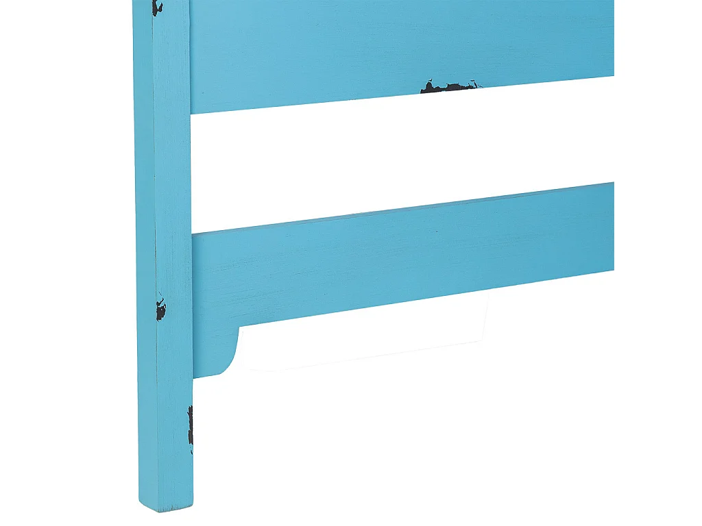 Tête de lit en bois bleu 150x5x130