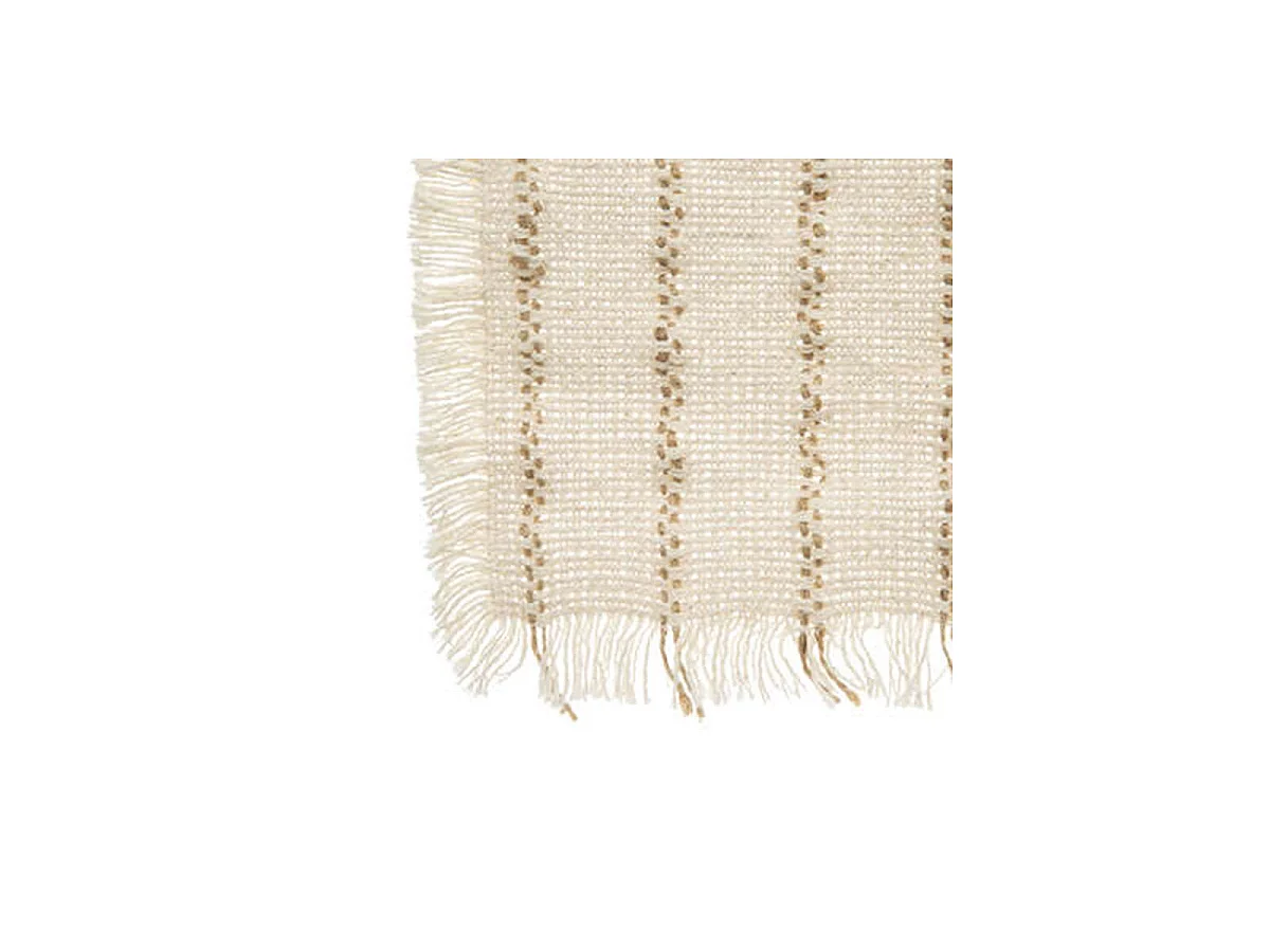 Set de Table Déco "Jute" 30x45cm Blanc
