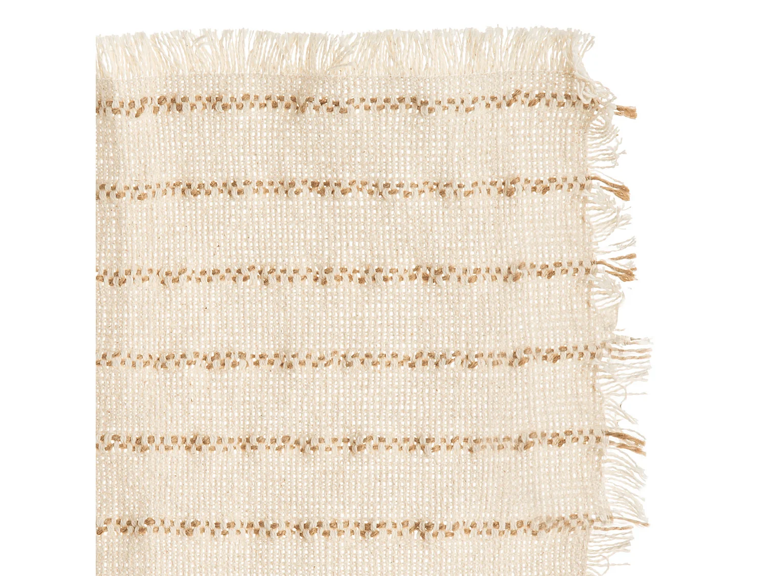 Set de Table Déco "Jute" 30x45cm Blanc