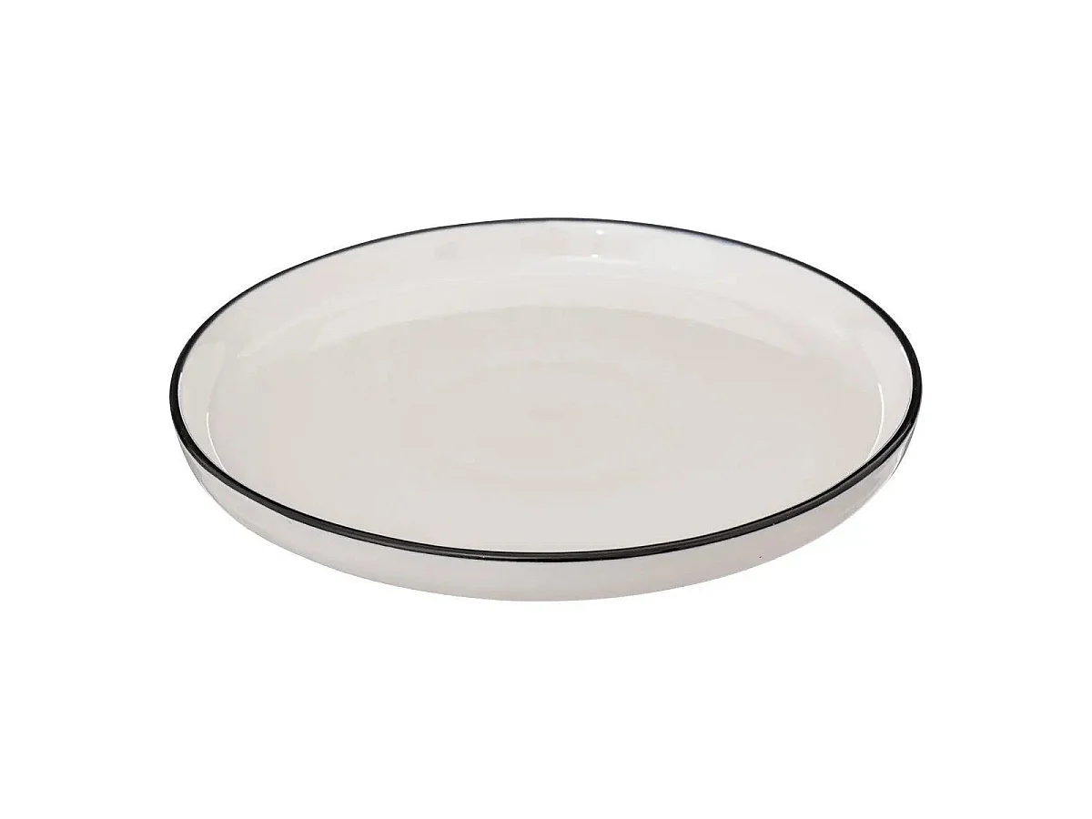 Lot de 6 Assiettes à Dessert "Alix" 20cm Blanc