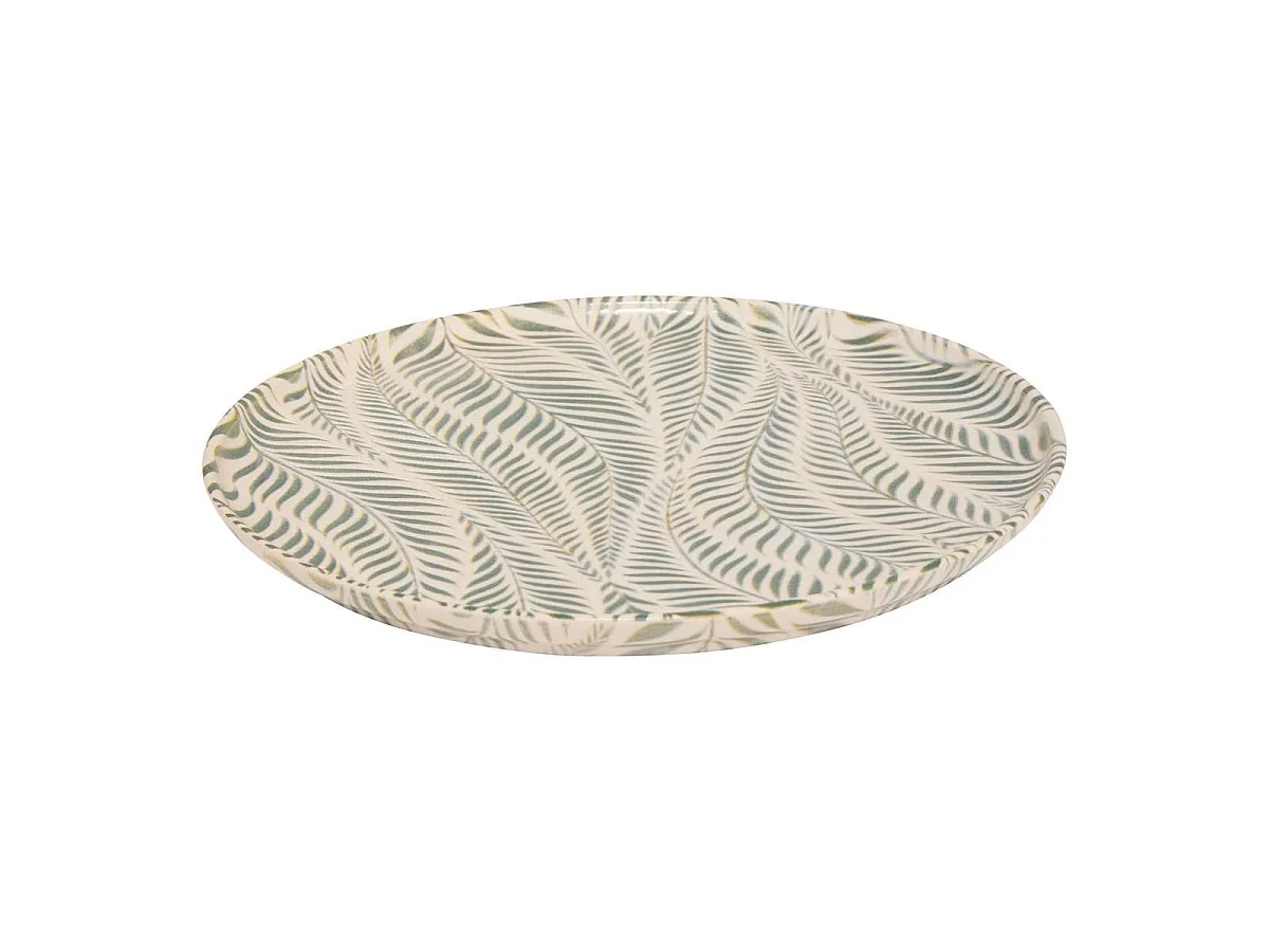 Lot de 6 Assiettes Plates "Gina" 28cm Vert