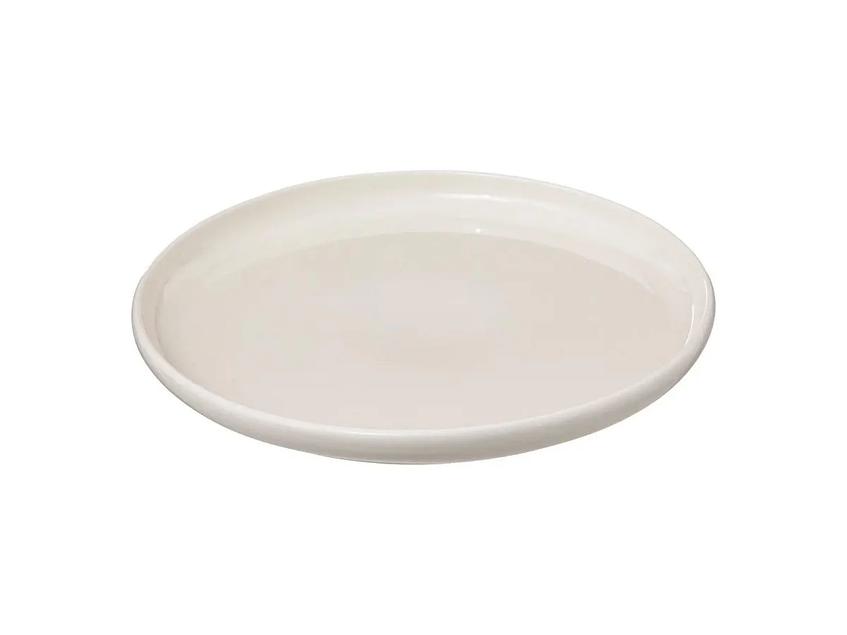 Lot de 6 Assiettes Plates "Nora" 27cm Blanc