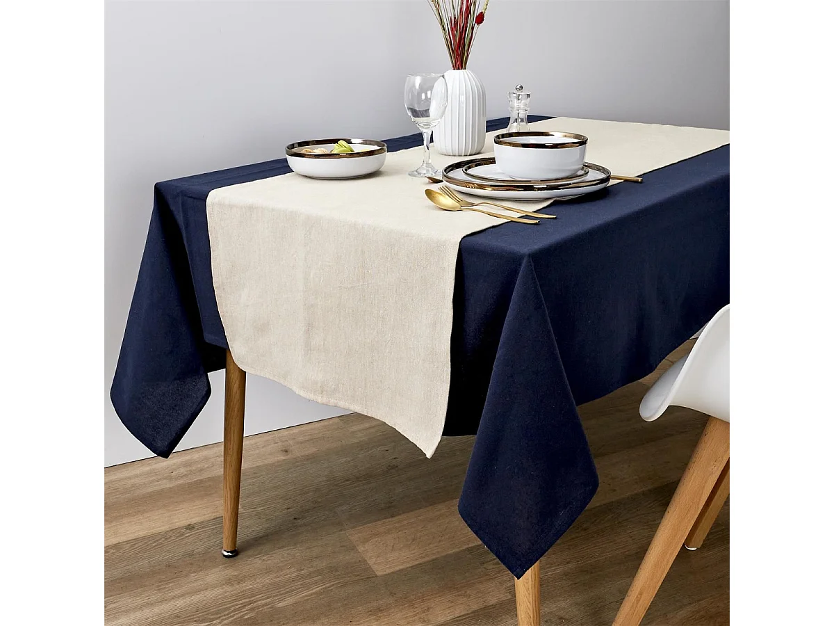 Chemin De Table Coton Beige 150x50cm