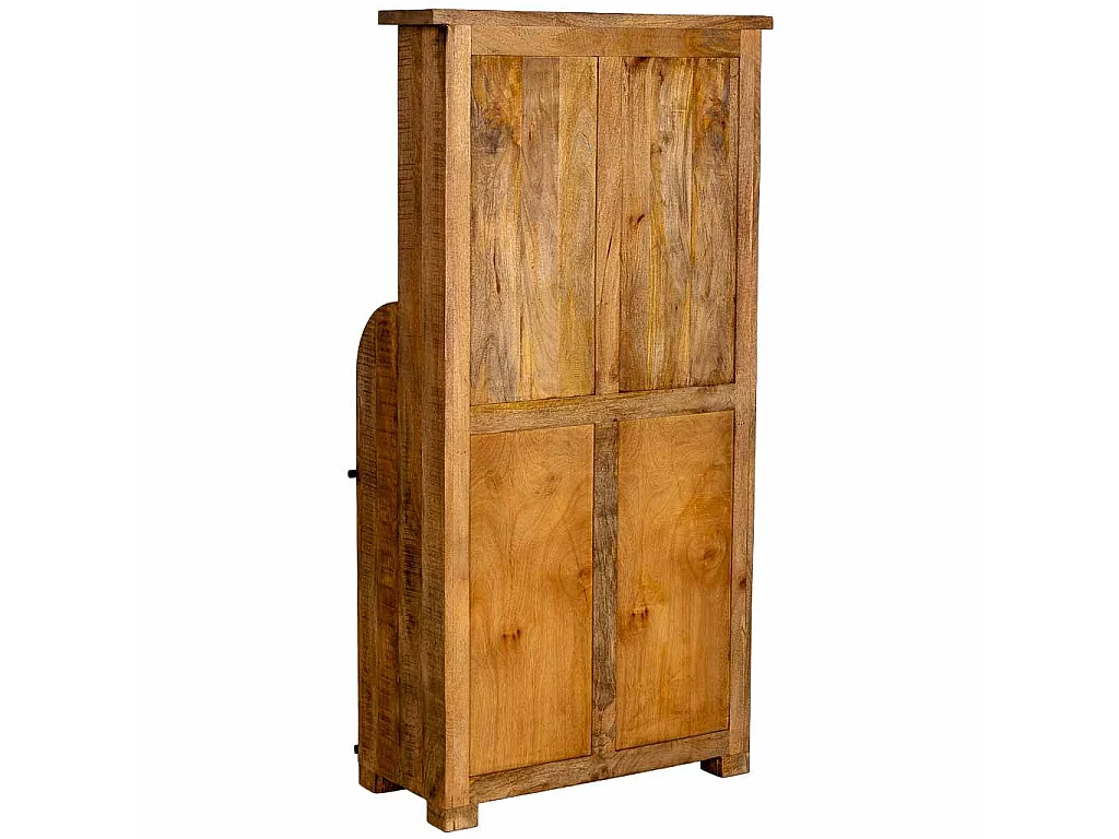 Brauner Weinregal aus Holz 80x39x170 cm (H)