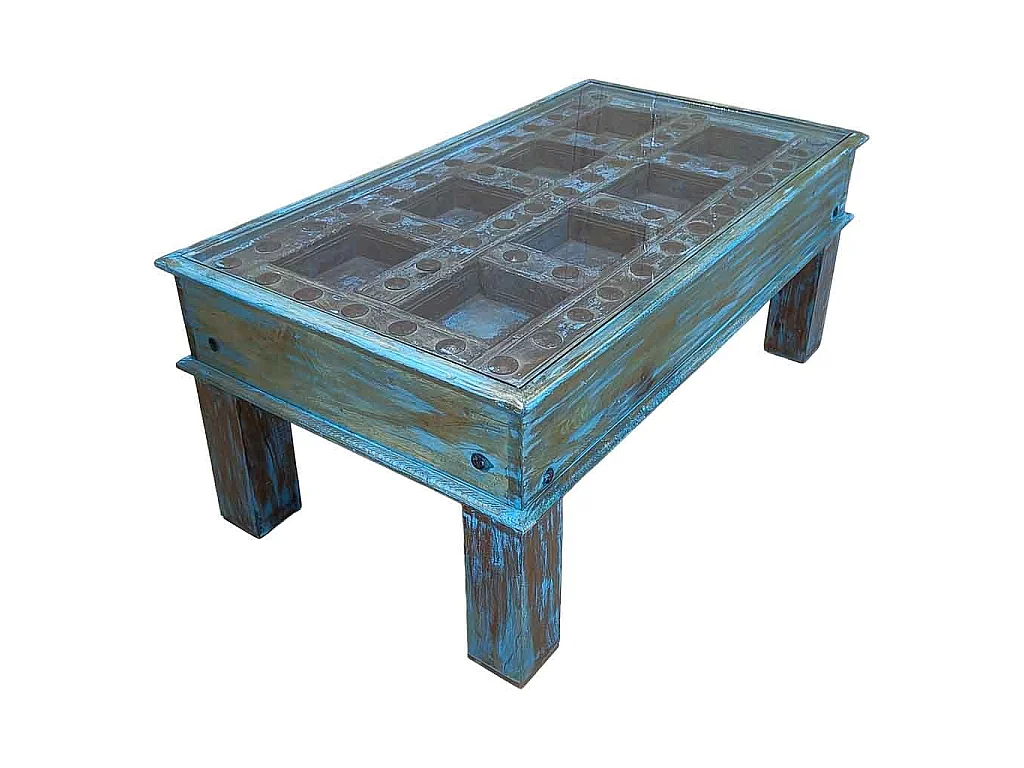 Table basse en bois faite à la main 107 x 57 x 45 cm (h)