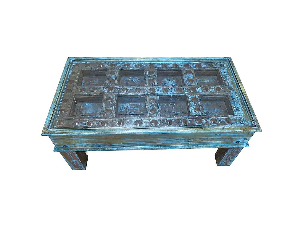 Table basse en bois faite à la main 107 x 57 x 45 cm (h)