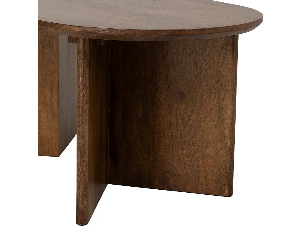 Mesa de centro natural, 109x53x43h cm