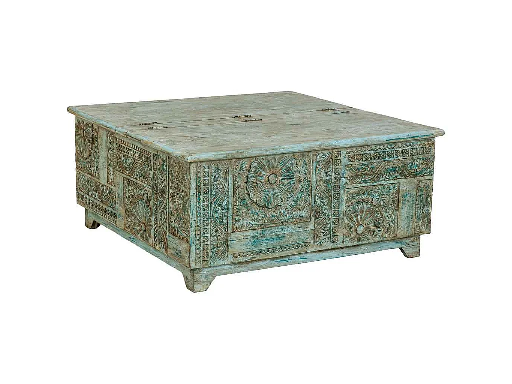 Table basse en bois Vert 100x100x47 cm (h)