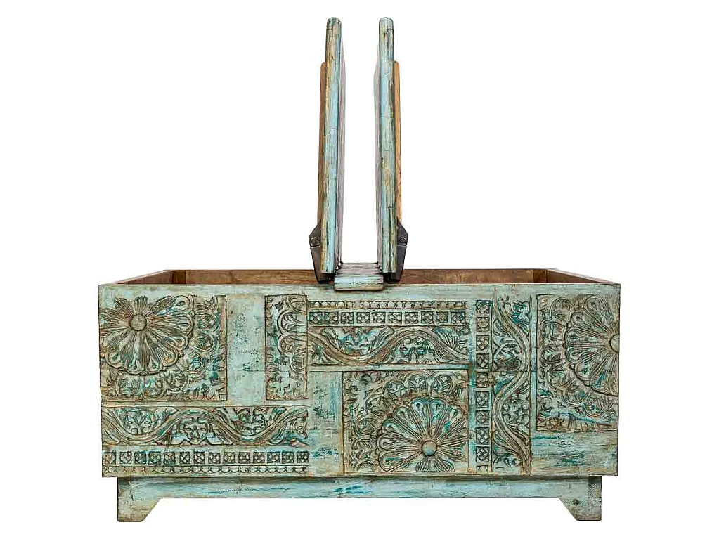 Table basse en bois Vert 100x100x47 cm (h)