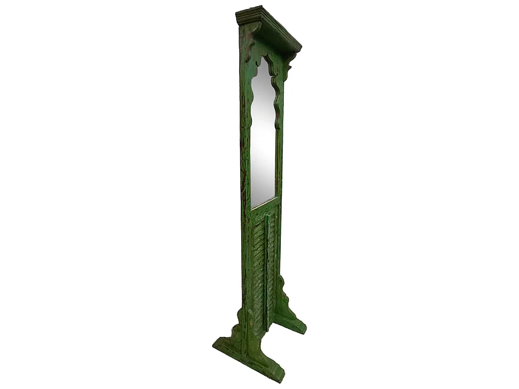 Miroir bois vert 53x50x196h cm