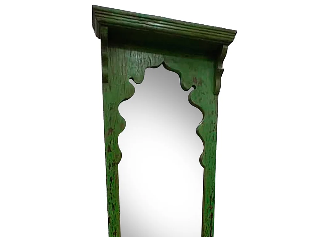 Miroir bois vert 53x50x196h cm