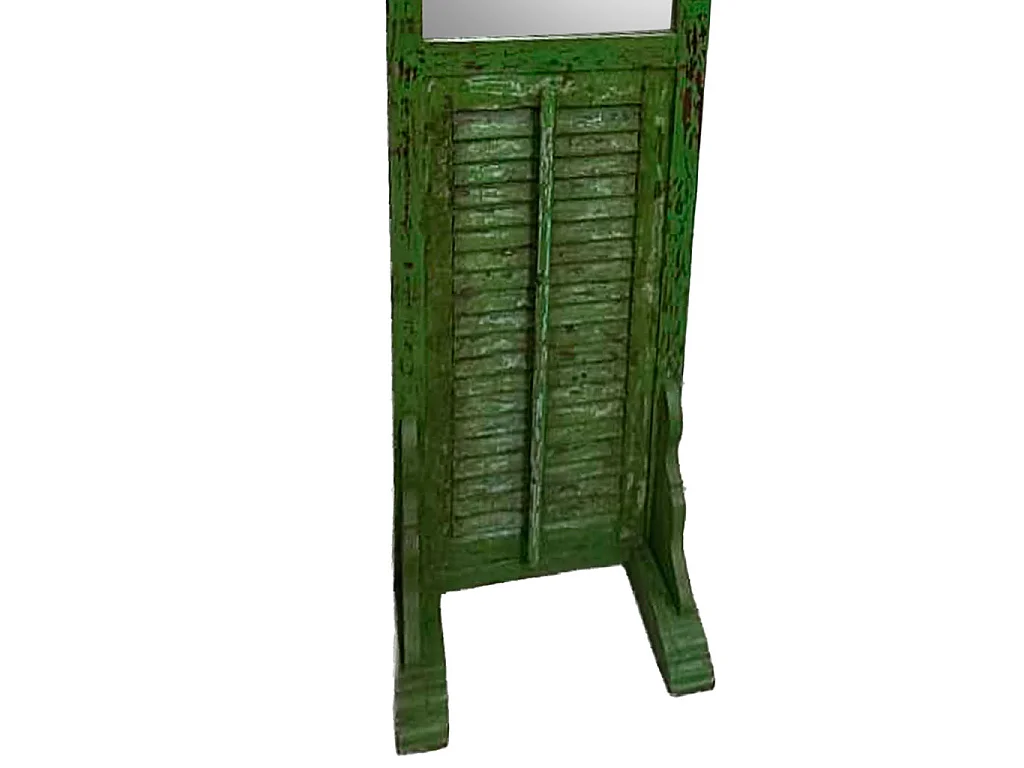 Miroir bois vert 53x50x196h cm