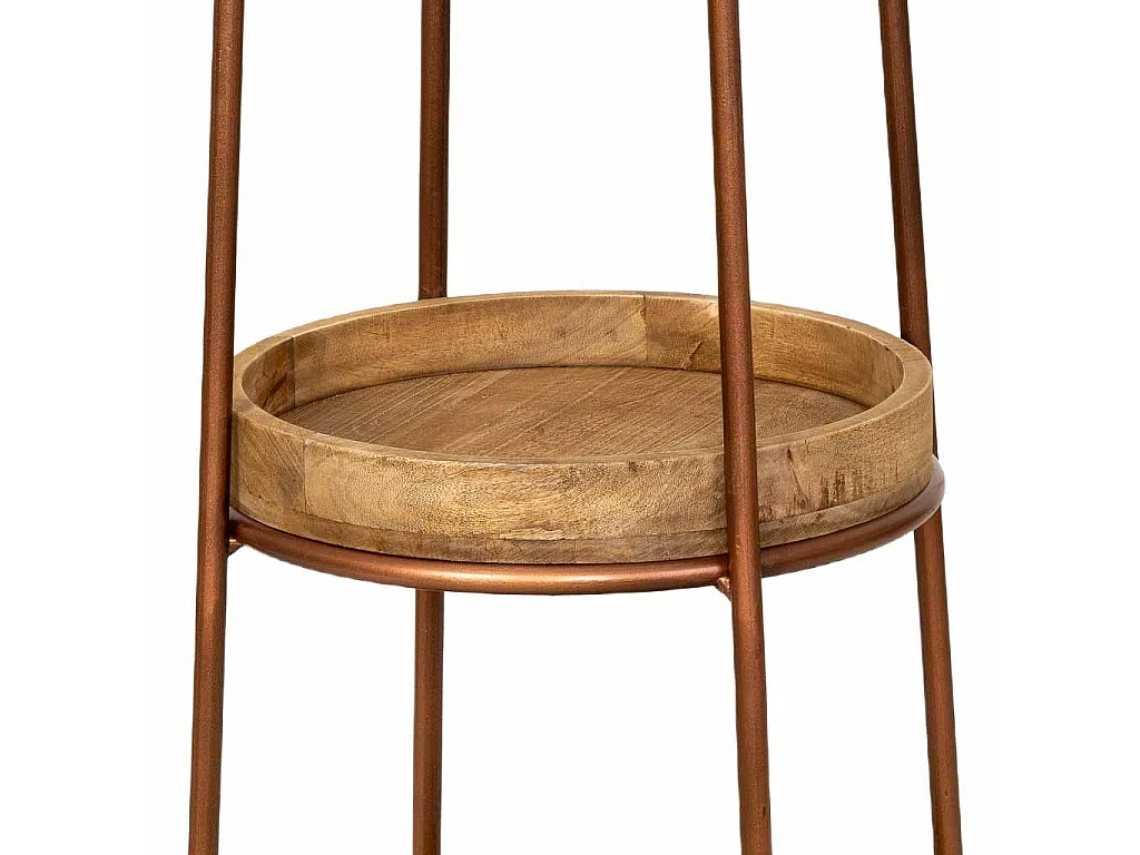 Cabide em madeira castanha e preta 50x50x186 cm (altura)
