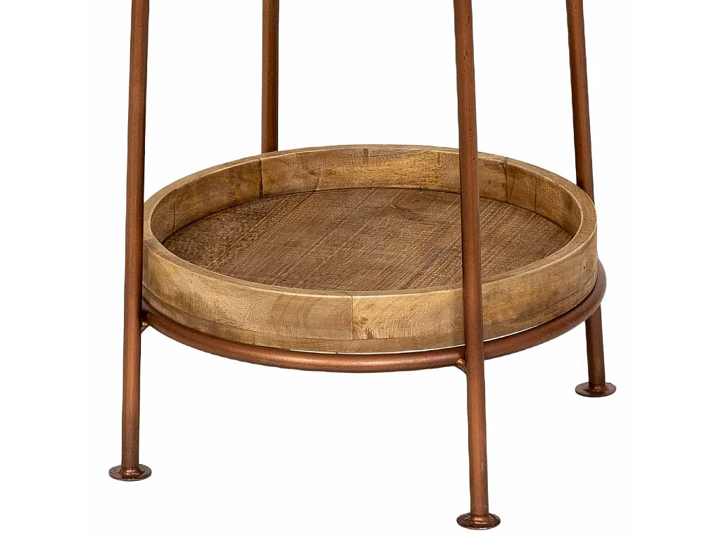Cabide em madeira castanha e preta 50x50x186 cm (altura)
