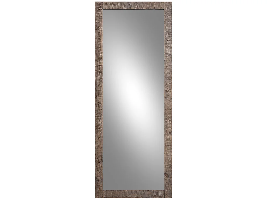 Miroir rectangulaire en bois brun 70 x 3 x 180 cm (h)