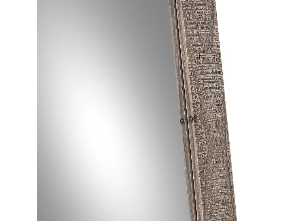 Miroir rectangulaire en bois brun 70 x 3 x 180 cm (h)