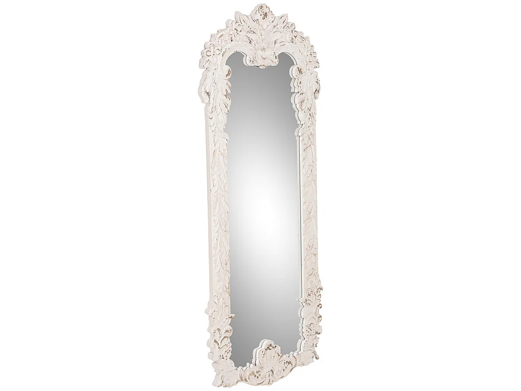 Miroir en bois blanc 66x3x154 cm