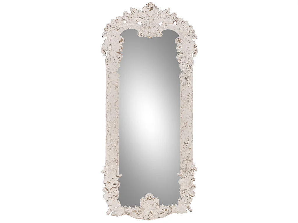 Miroir en bois blanc 66x3x154 cm