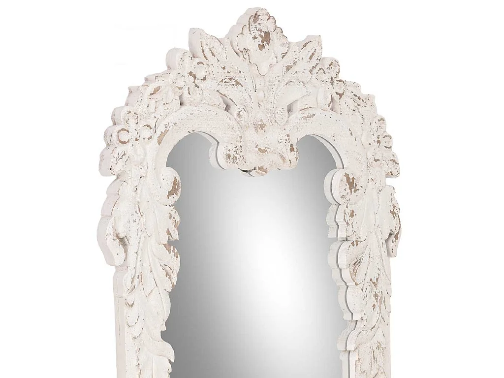 Miroir en bois blanc 66x3x154 cm