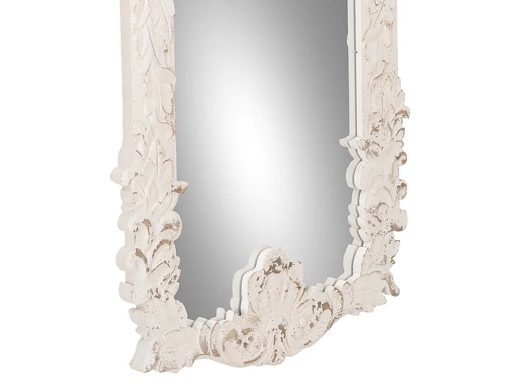 Miroir en bois blanc 66x3x154 cm