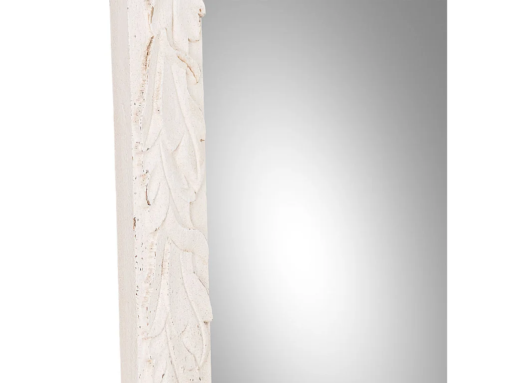 Miroir en bois blanc 66x3x154 cm