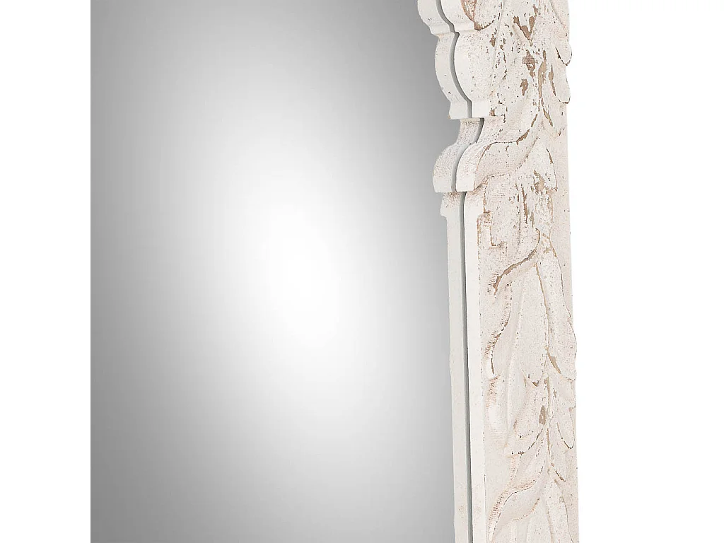 Miroir en bois blanc 66x3x154 cm
