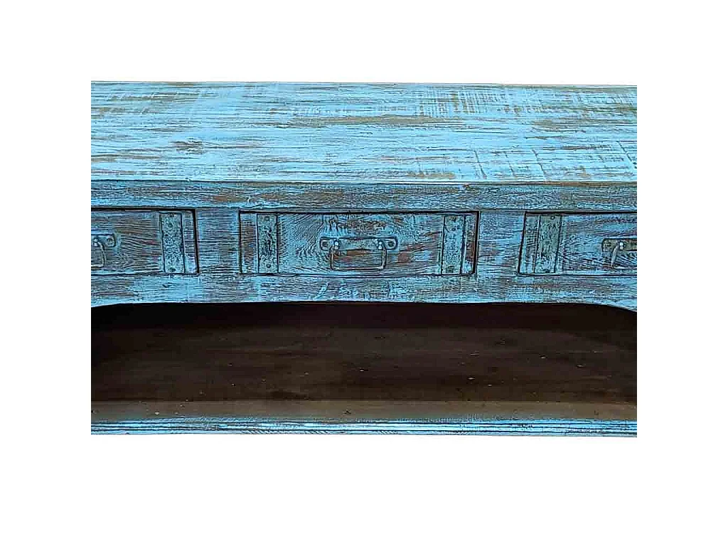 Mueble bajo de madera artesanal 165-175x45x57h cm