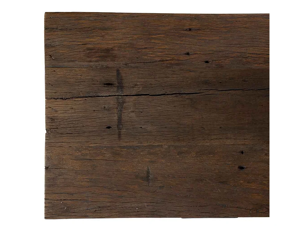 Móveis de entrada em madeira artesanal castanha 110x40x85 cm